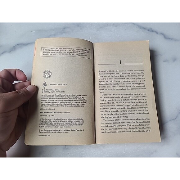 The Ties That Bind By Jayne Ann Krentz Paperback - Picture 4 of 10